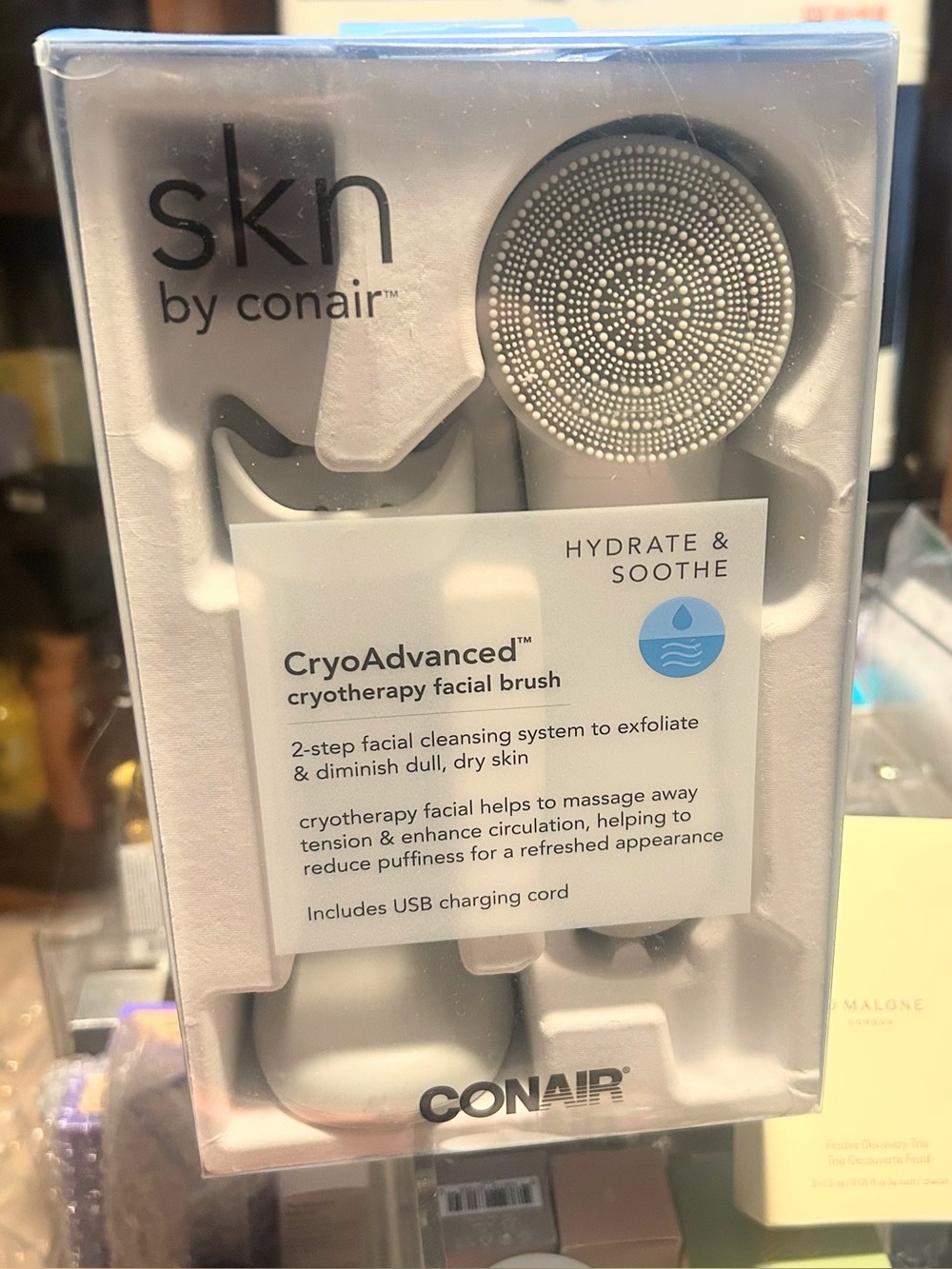 SKN by Conair CryoAdvanced Cryotherapy Facial Brush Electric Brush